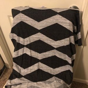LuLaRoe Black and White design Irma XL